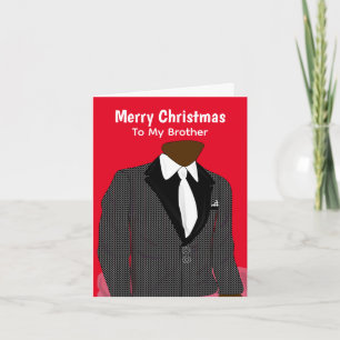 Anpassbares afroamerikanisches Weihnachten Karte