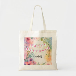 Anpassbares Alles Gute zum Geburtstag Tragetasche