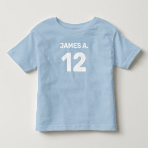 Anpassbares Blau (Front- und Rückendesign) für Kle Kleinkind T-shirt