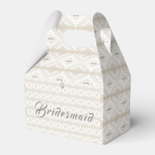 Anpassbares Brautjungfer-Kleid mit falscher Spitze Geschenkschachtel