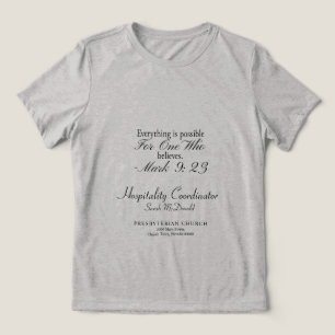 Anpassbares christliches Gruppenschwarzhemd Tri-Blend Shirt