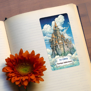 Anpassbares Cloud Castle-Buchzeichen