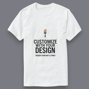 Anpassbares einfaches weißes Business Corporate T-Shirt