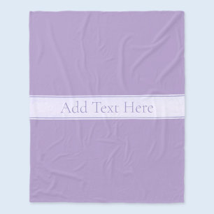 Anpassbares Elegantes Hell-Lila Violett Fleecedecke