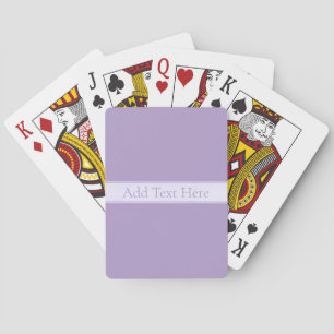 Anpassbares Elegantes Hell-Lila Violett Spielkarten