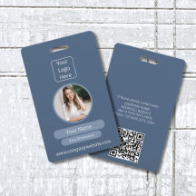 Anpassbares Firmen-ID-Abzeichen mit QR-Code