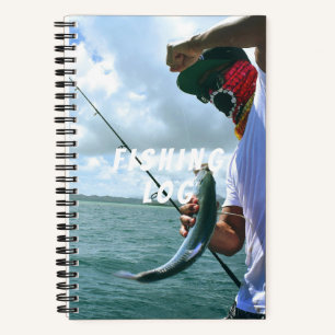 Anpassbares Foto Lustiges Erinnerungs-Angler-Tag Notizbuch