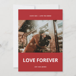 Anpassbares Foto mit Forever Love Card Karte