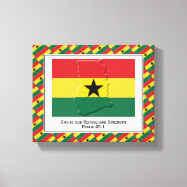 Anpassbares Foto | Patriotisch | GHANA FLAG Leinwanddruck