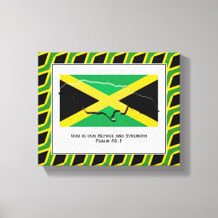 Anpassbares Foto   Patriotisch   JAMAICA Leinwanddruck