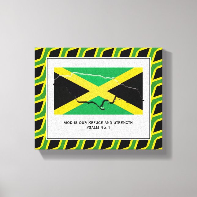 Anpassbares Foto | Patriotisch | JAMAICA Leinwanddruck (Vorderseite)