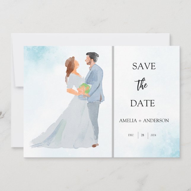 Anpassbares Foto Save The Date (Vorderseite)