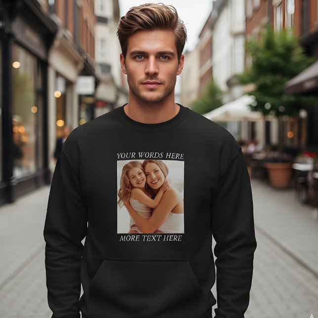 Anpassbares Foto & Text, Ihr Design hier Sweatshirt (Von Creator hochgeladen)