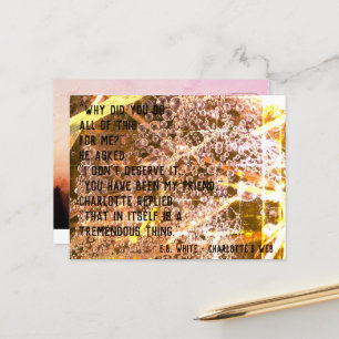 Anpassbares Freundschaftszitat - Schweinchen Wilbu Postkarte