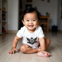 Anpassbares geflügeltes Fußball-Logo-Baby-Team