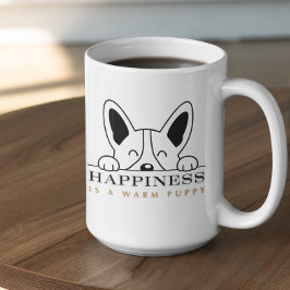 Anpassbares Glück ist ein warmer Welpe Kaffeetasse