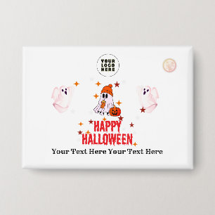 Anpassbares Gruseliges Design Frohes Halloween Ges Button