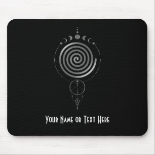 Anpassbares heiliges Geometrie-Spiral-Mauspad Mousepad