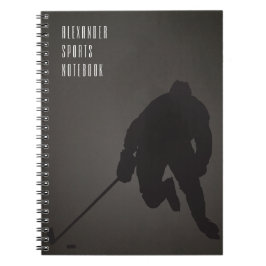 Anpassbares Hockey-Notebook Notizblock