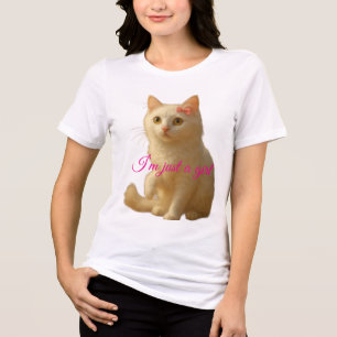Anpassbares "Ich bin nur ein Mädchen"-Coquette-Wei Tri-Blend Shirt
