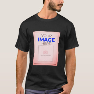 Anpassbares "Ihr Logo hier" Minimalistisches Schil T-Shirt