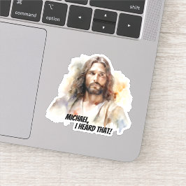 Anpassbares Jesus-Portrait - Ich habe gehört, dass Aufkleber