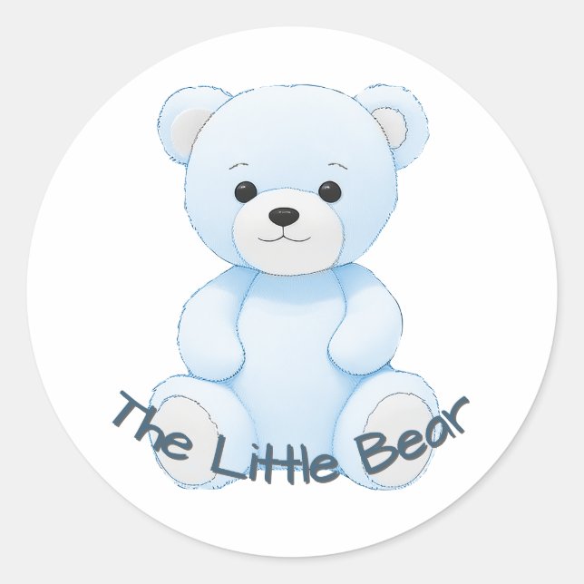 Anpassbares Kinderzimmer Runder Aufkleber (Vorderseite)