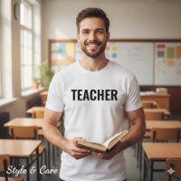 Anpassbares Lehrer-Text-Statement-T-Shirt für Männ