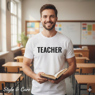 Anpassbares Lehrer-Text-Statement-T-Shirt für Männ T-Shirt