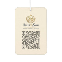 Anpassbares Logo und QR-Code Soft Warm Elfenbein