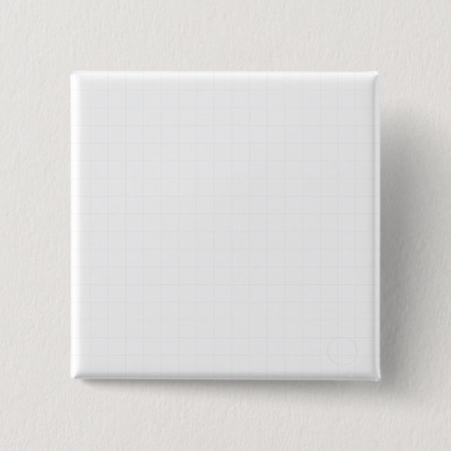 Anpassbares minimalistisches weißes Gitter-Textur Button (Vorderseite)