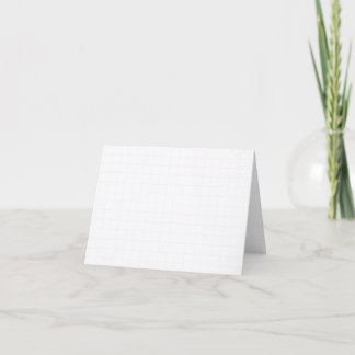 Anpassbares minimalistisches weißes Gitter-Textur Dankeskarte