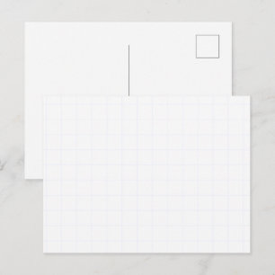 Anpassbares minimalistisches weißes Gitter-Textur Feiertagspostkarte