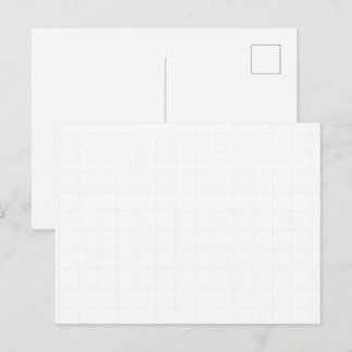 Anpassbares minimalistisches weißes Gitter-Textur Feiertagspostkarte