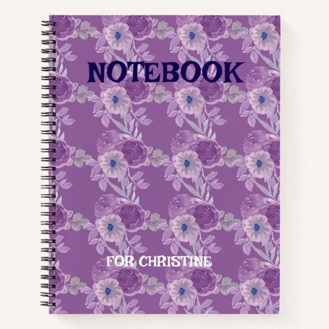 Anpassbares Notebook | Stilvoll und funktionell Notizbuch (Vorderseite)