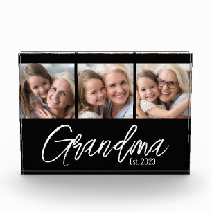 Anpassbares Oma-Gründungsjahr 3 Bild Fotoblock