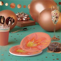 Anpassbares Orange-Blume-Foto |