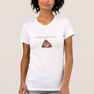 Anpassbares Poo-Emoticon T-Shirt