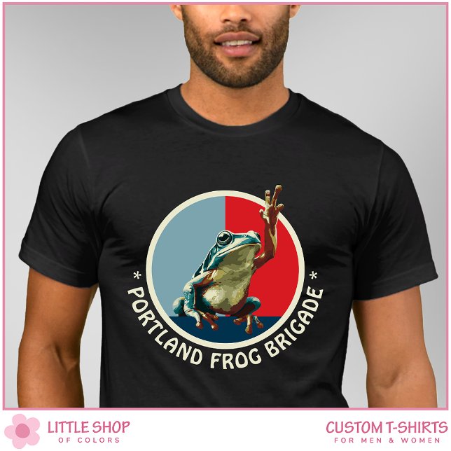 Anpassbares Portland Frosch Protest T-Shirt (Von Creator hochgeladen)