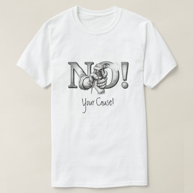 Anpassbares Protest-T-Shirt T-Shirt (Design vorne)