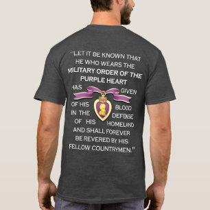 Anpassbares "PURPLE HEART RIBBON" T-Shirt