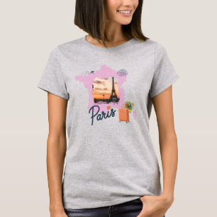 Anpassbares Reise-Themen Paris-Shirt T-Shirt