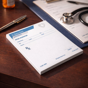 Anpassbares RX-Pad für Ärzte - Rezeptblock Notizblock