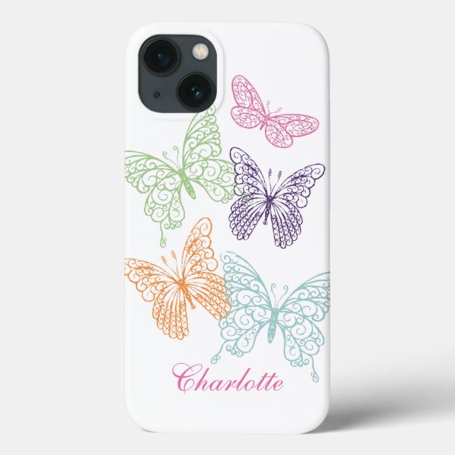 Anpassbares Schmetterling-iPhone-Case Case-Mate iPhone Hülle (Rückseite)