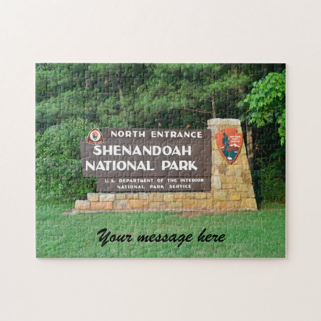Anpassbares Shenandoah-Nationalpark-Puzzle Puzzle (Horizontal)