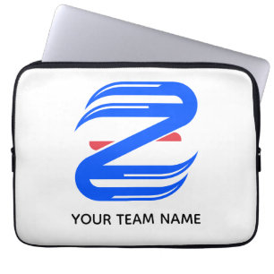 Anpassbares Sportbuchstabe Z Team Laptopschutzhülle