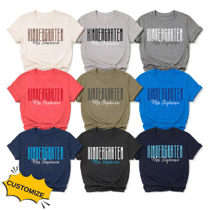 Anpassbares T-Shirt für Kindergärtnerinnen Tri-Blend Shirt