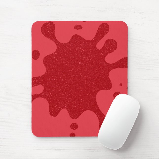 Anpassbares Tomatenrot-Splash-Mauspad Mousepad (Mit Mouse)