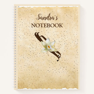 Anpassbares Vanilla Extract Journal Notizbuch