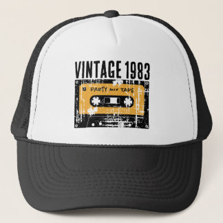 Anpassbares Vintage-Tonband von 1983 Truckerkappe